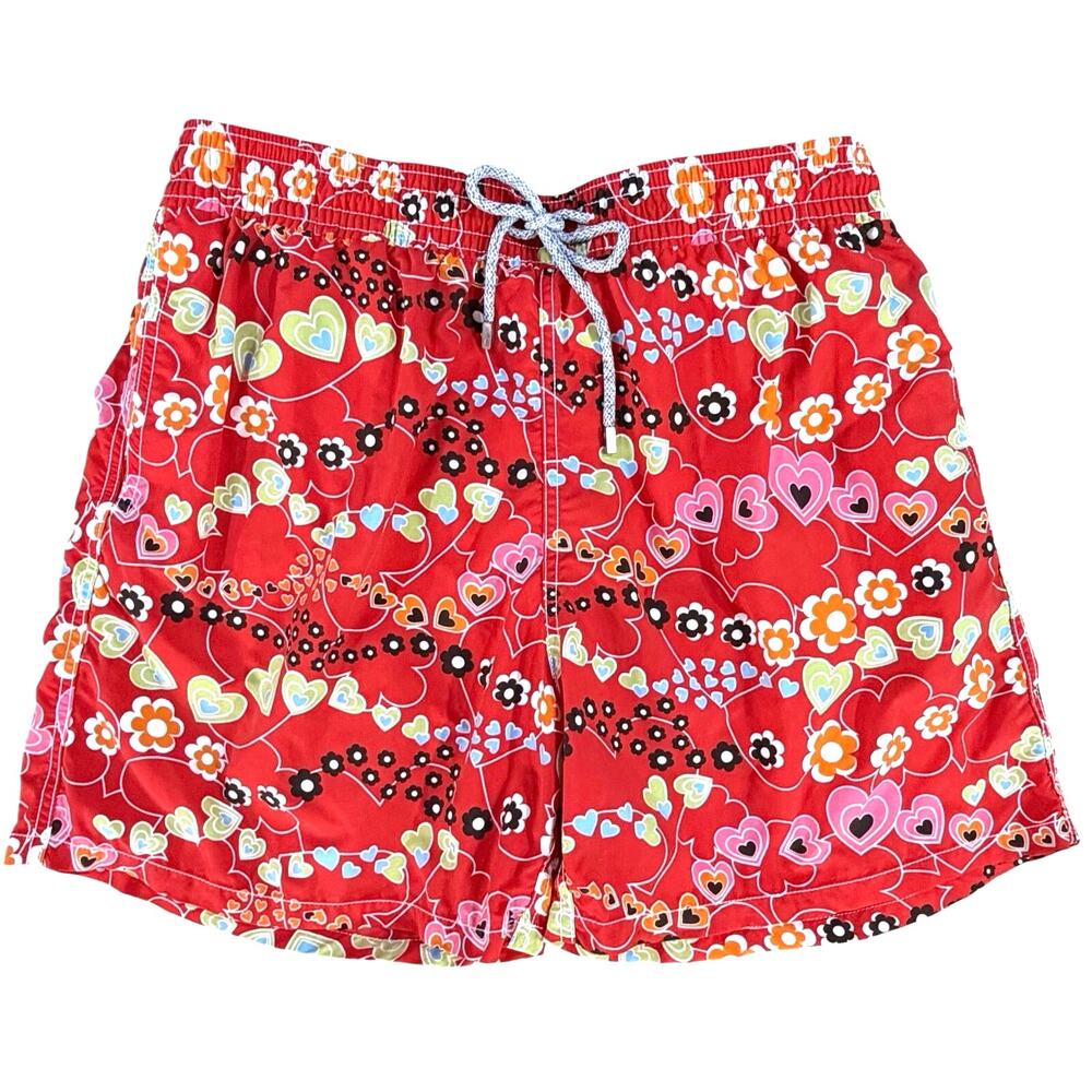 Vilebrequin Mens Swim Shorts XXL Raiatea Embroidered Luxury Tropical RARE EUC
